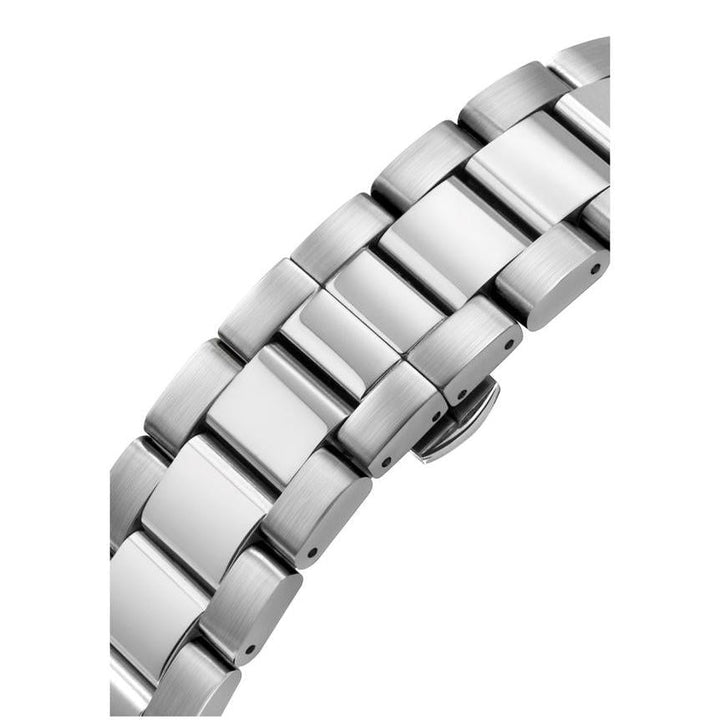 Cyma Champion Collection 42mm Black dial with vertical hairline finish Dial Silver Steel Bracelet