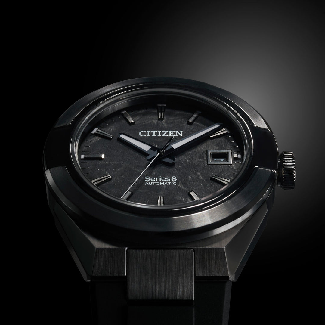 Citizen Series 8 40.8mm Black Dial Black Strap