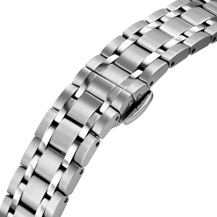 Cyma Belle Collection 30mm White dial with geometric pattern Dial Silver Steel Bracelet