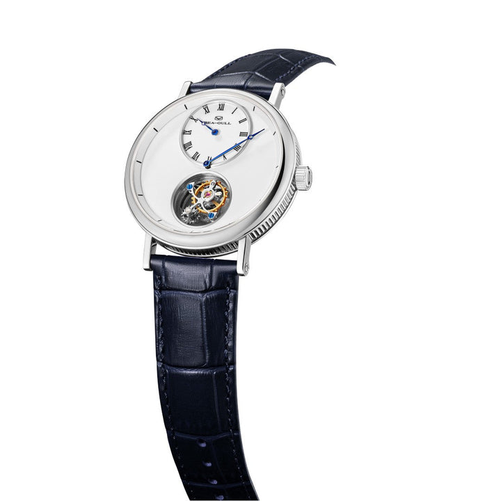 Seagull Tourbillon 39mm White Dial Black Strap