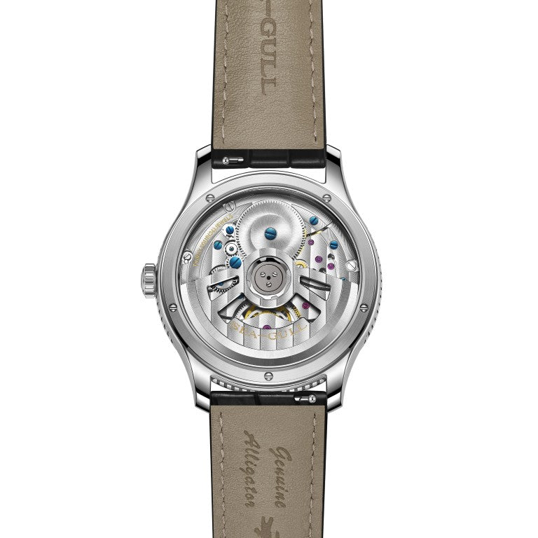 Seagull Tourbillon 41mm White Dial Black Strap