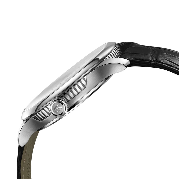 Seagull Tourbillon 41mm White Dial Black Strap