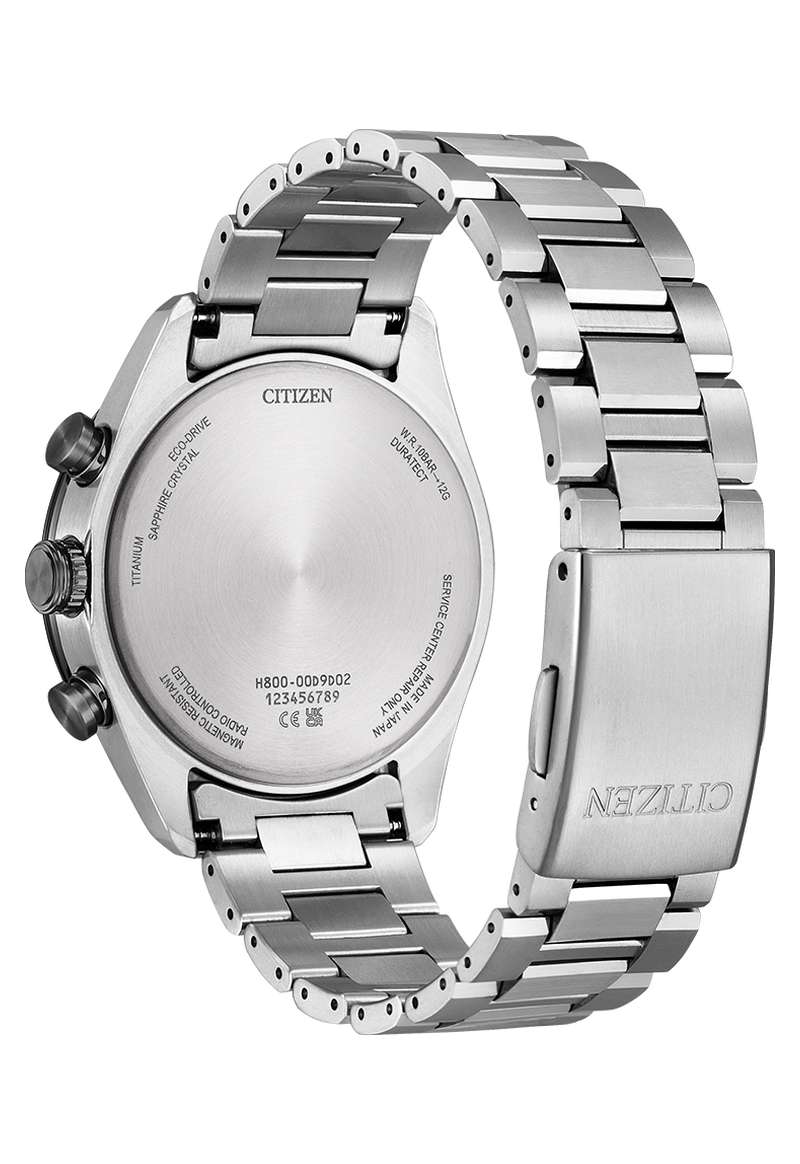Citizen Attesa 42mm Black Dial Silver Strap
