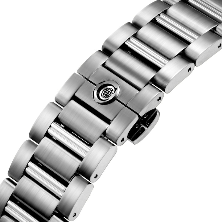 Cyma Grand Maestro The Chess 42mm Smoky forest green dial with vertical brush finish Dial Silver Steel Bracelet