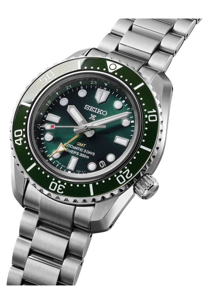 Seiko Prospex 42mm Green Dial Silver Stainless Steel Bracelet