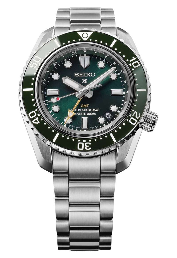 Seiko Prospex 42mm Green Dial Silver Stainless Steel Bracelet