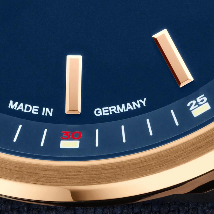 Mühle Glashütte 29er Big Bronze Edition 1994 42.4mm Blue Dial Blue Strap