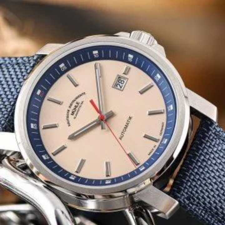 Mühle Glashütte 29er 42.4mm Sand Dial Blue Strap