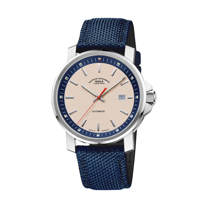 Mühle Glashütte 29er 42.4mm Sand Dial Blue Strap