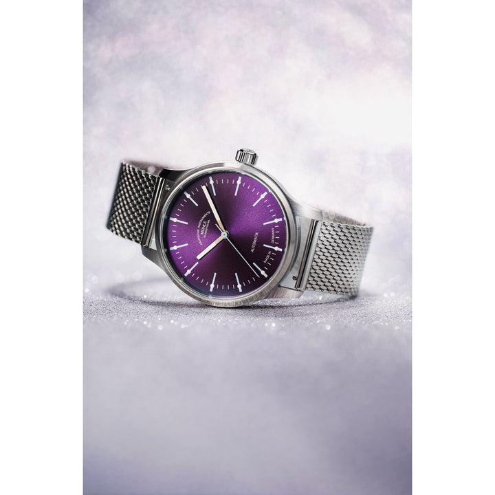 Mühle Glashütte Panova Violet 40mm Violet Dial Silver Steel Bracelet