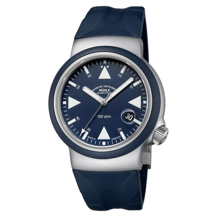Mühle Glashütte S.A.R. Rescue Timer 42mm Blue Dial Blue Strap