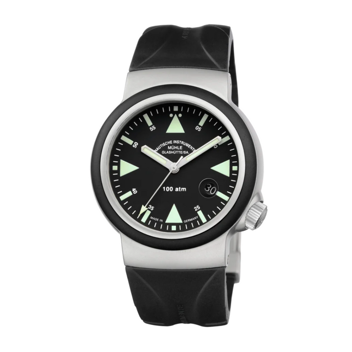 Mühle Glashütte S.A.R. Rescue –Timer 42mm Black Dial Black Strap