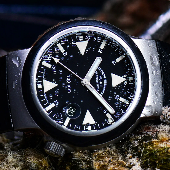 Mühle Glashütte S.A.R. Rescue –Timer 42mm Black Dial Black Strap