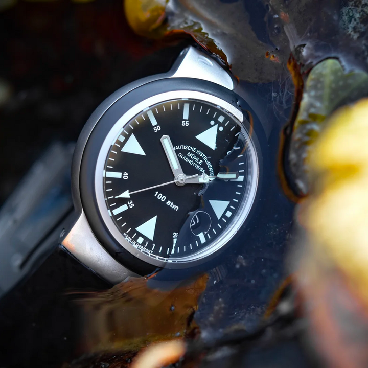 Mühle Glashütte S.A.R. Rescue –Timer 42mm Black Dial Black Strap