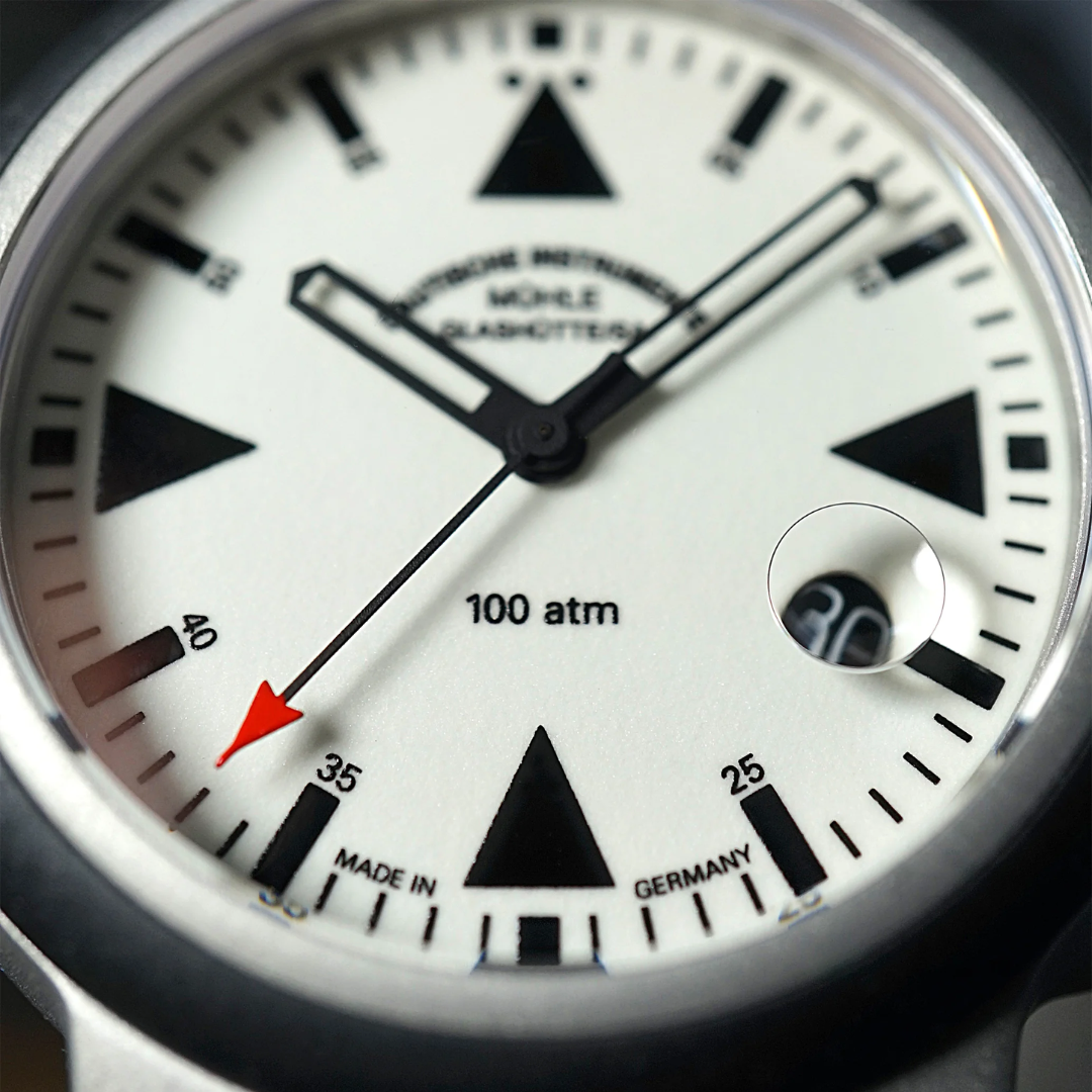 Mühle Glashütte S.A.R. Mission-Timer 42mm Cream Dial Two-tone Strap