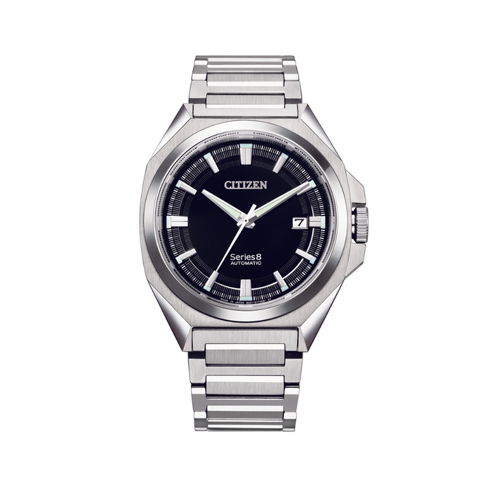 Citizen Series 8 40mm Black Dial Silver Strap