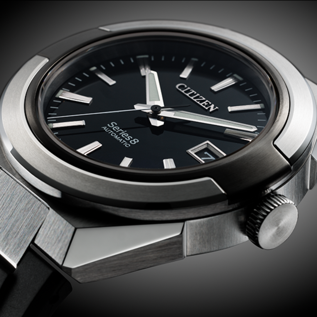 Citizen Series 8 40.8mm Black Dial Black Strap