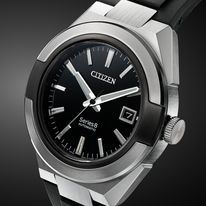 Citizen Series 8 40.8mm Black Dial Black Strap