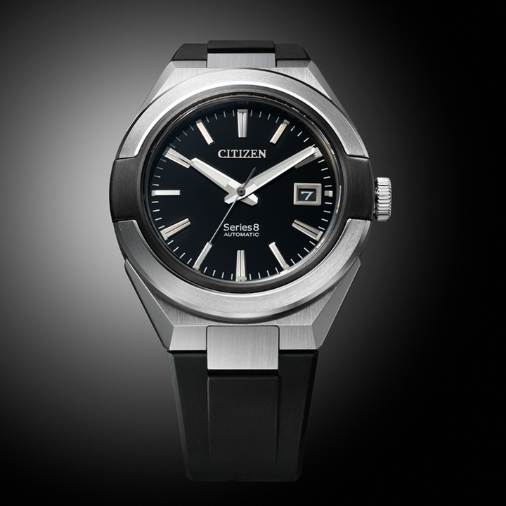 Citizen Series 8 40.8mm Black Dial Black Strap