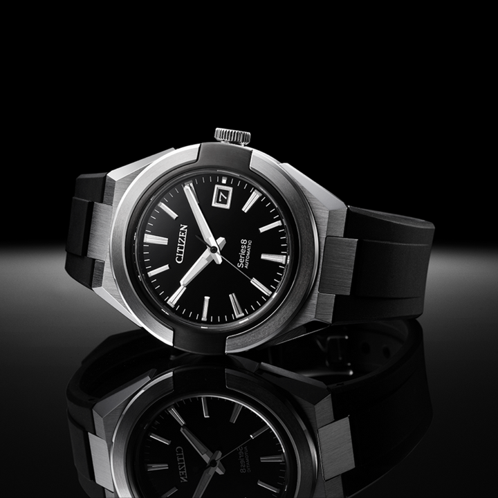 Citizen Series 8 40.8mm Black Dial Black Strap
