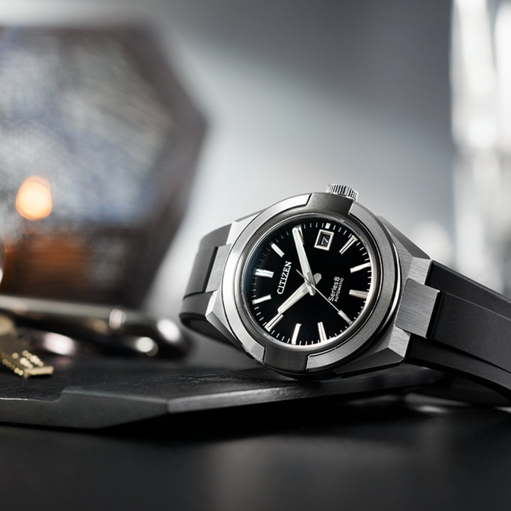Citizen Series 8 40.8mm Black Dial Black Strap