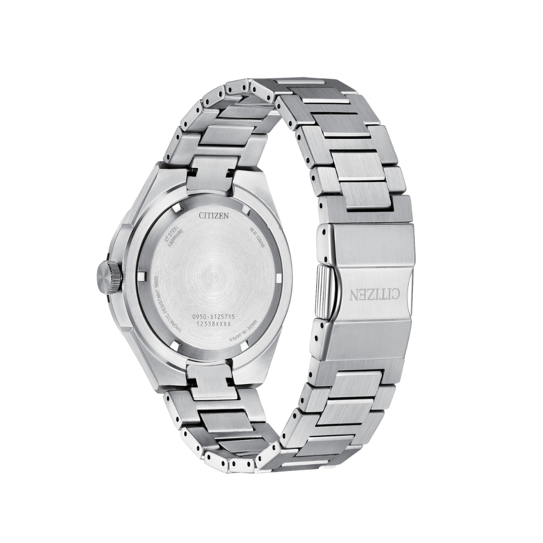 Citizen Series 8 40.8mm Black Dial Silver Strap