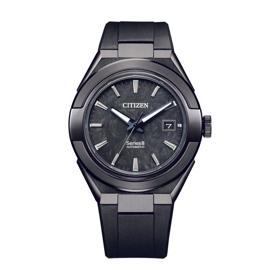 Citizen Series 8 40.8mm Black Dial Black Strap