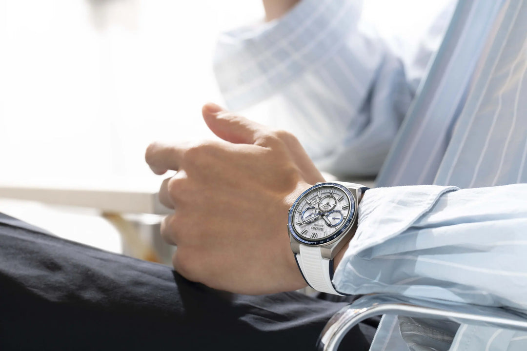 Seiko Astron 42.7mm Silver Dial Silver Strap