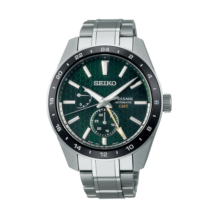 Seiko Presage 42.2mm Dark Green Dial Silver Stainless Steel Bracelet