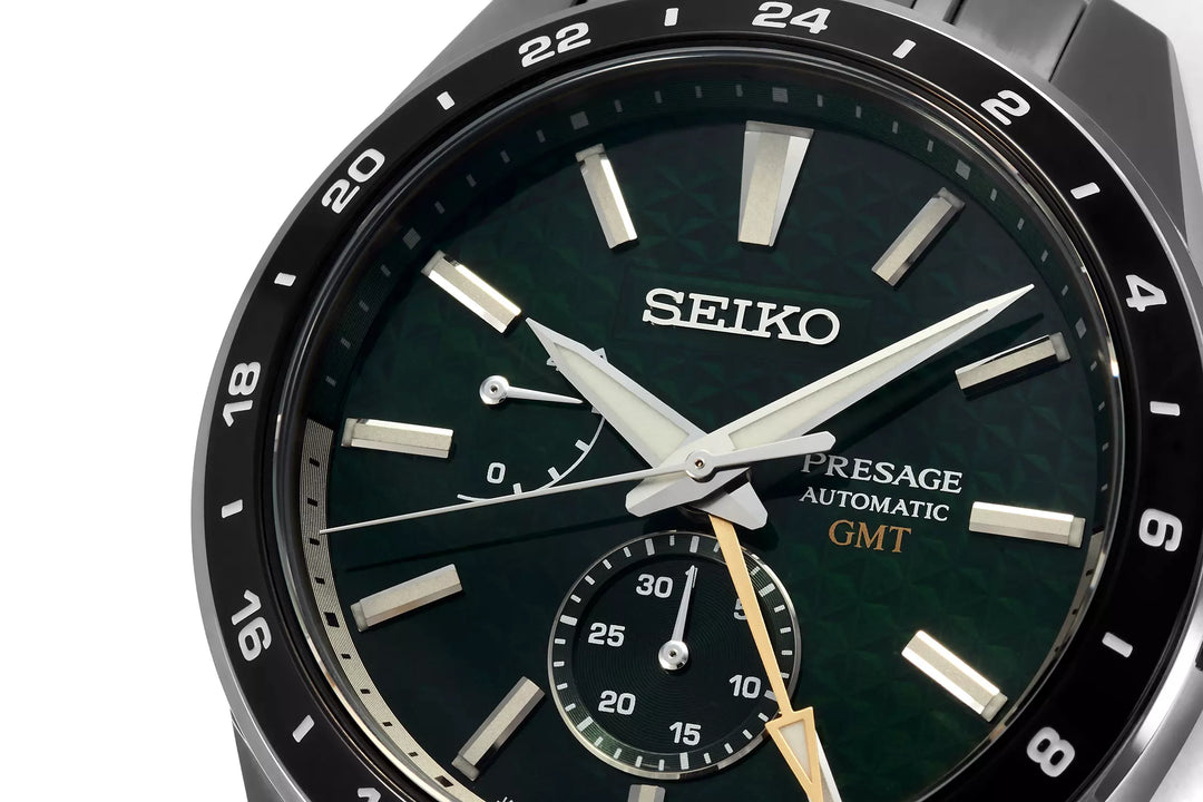 Seiko Presage 42.2mm Dark Green Dial Silver Stainless Steel Bracelet