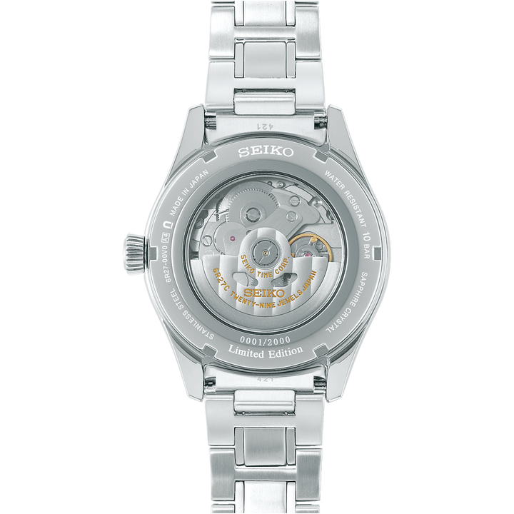 Seiko Presage X Arita Porcelain 40.6mm Blue Dial Silver Stainless Steel Bracelet