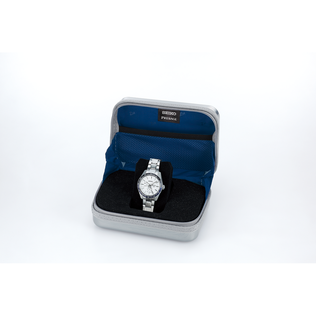 Seiko Presage X Zero Halliburton 42.2mm White Dial Silver Stainless Steel Bracelet
