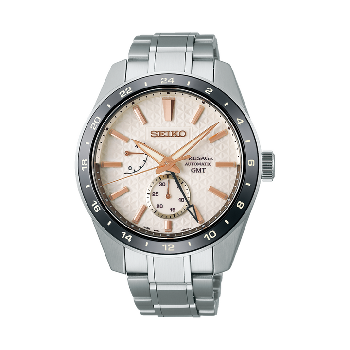 Seiko Presage X Asia Exclusive 42.2mm Champagne Dial Silver Stainless Steel Bracelet