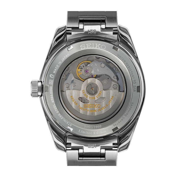 Seiko Presage X Asia Exclusive 42.2mm Champagne Dial Silver Stainless Steel Bracelet