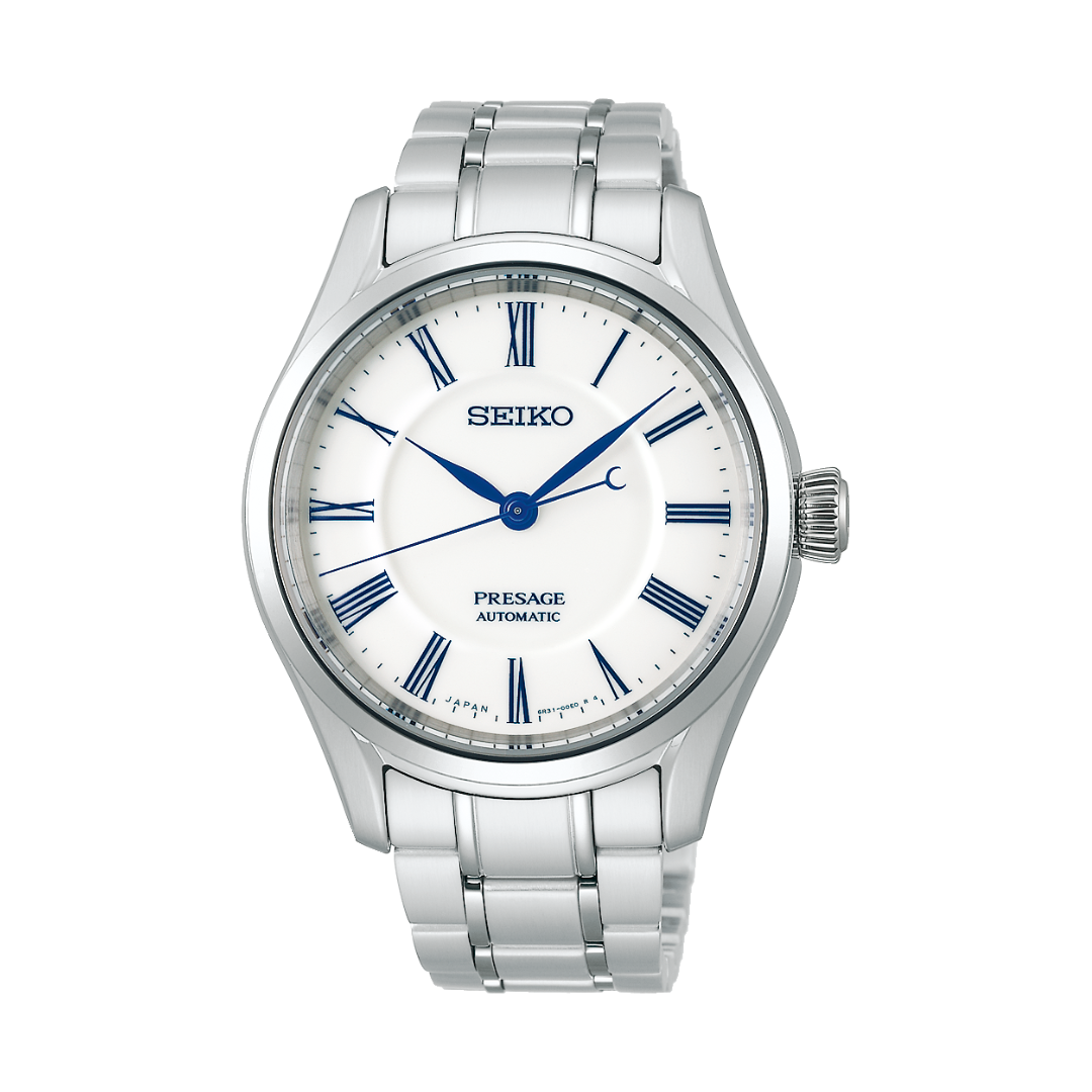 Seiko Presage X ‘Hakuji’ Arita Porcelain 40.5mm White Dial Silver Stainless Steel Bracelet