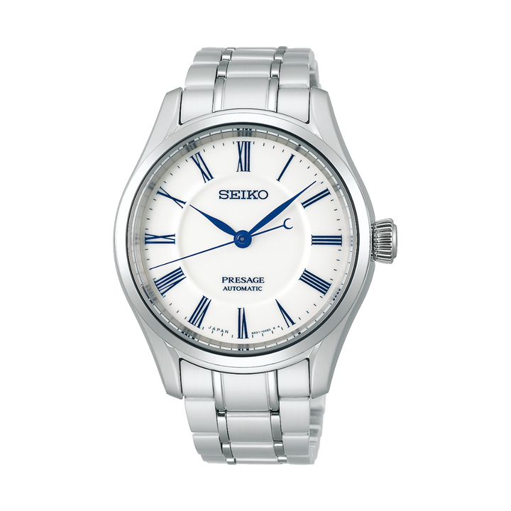 Seiko Presage X ‘Hakuji’ Arita Porcelain 40.5mm White Dial Silver Stainless Steel Bracelet