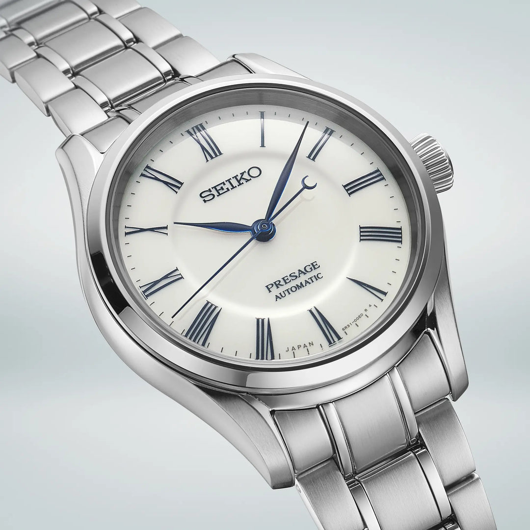 Seiko Presage X ‘Hakuji’ Arita Porcelain 40.5mm White Dial Silver Stainless Steel Bracelet