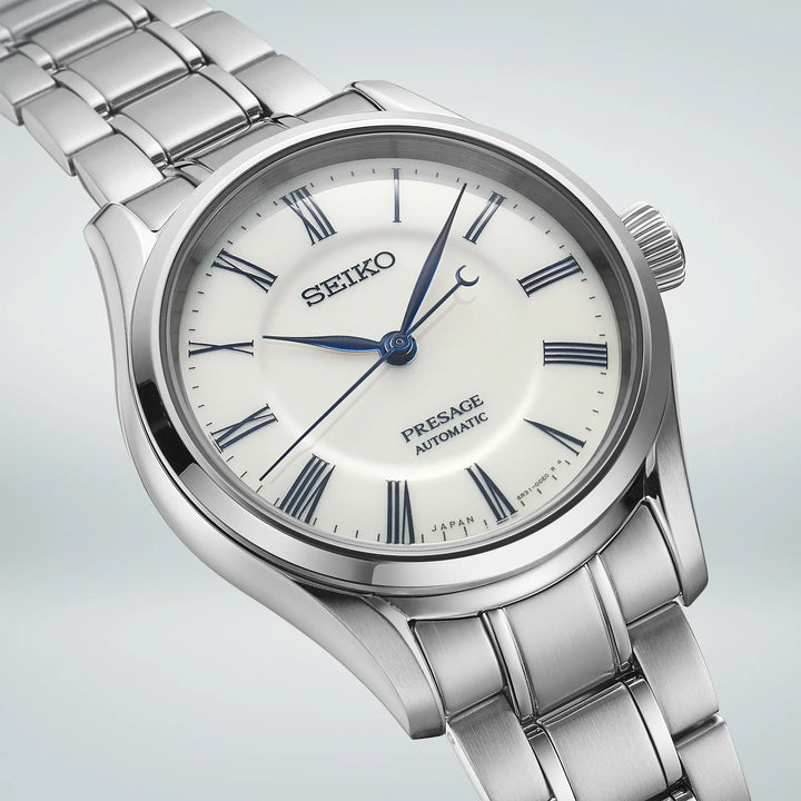 Seiko Presage X ‘Hakuji’ Arita Porcelain 40.5mm White Dial Silver Stainless Steel Bracelet