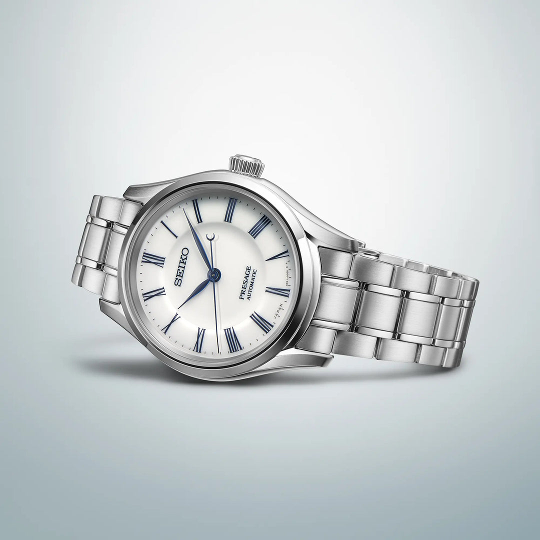 Seiko Presage X ‘Hakuji’ Arita Porcelain 40.5mm White Dial Silver Stainless Steel Bracelet