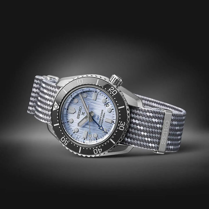 Seiko Prospex X Seiko Watchmaking 110th Anniversary Save the Ocean 42mm Blue Dial Silver Stainless Steel Bracelet