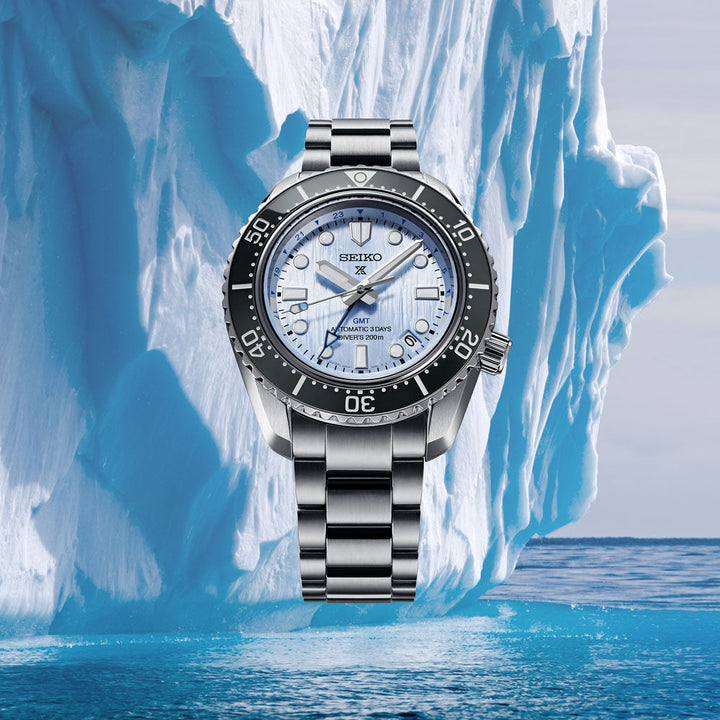 Seiko Prospex X Seiko Watchmaking 110th Anniversary Save the Ocean 42mm Blue Dial Silver Stainless Steel Bracelet
