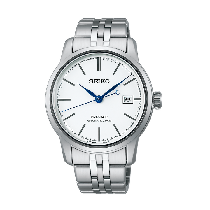 Seiko Presage 40.2mm White Dial Silver Stainless Steel Bracelet