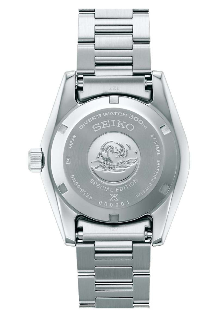 Seiko Prospex 40mm Green Dial Silver Stainless Steel Bracelet