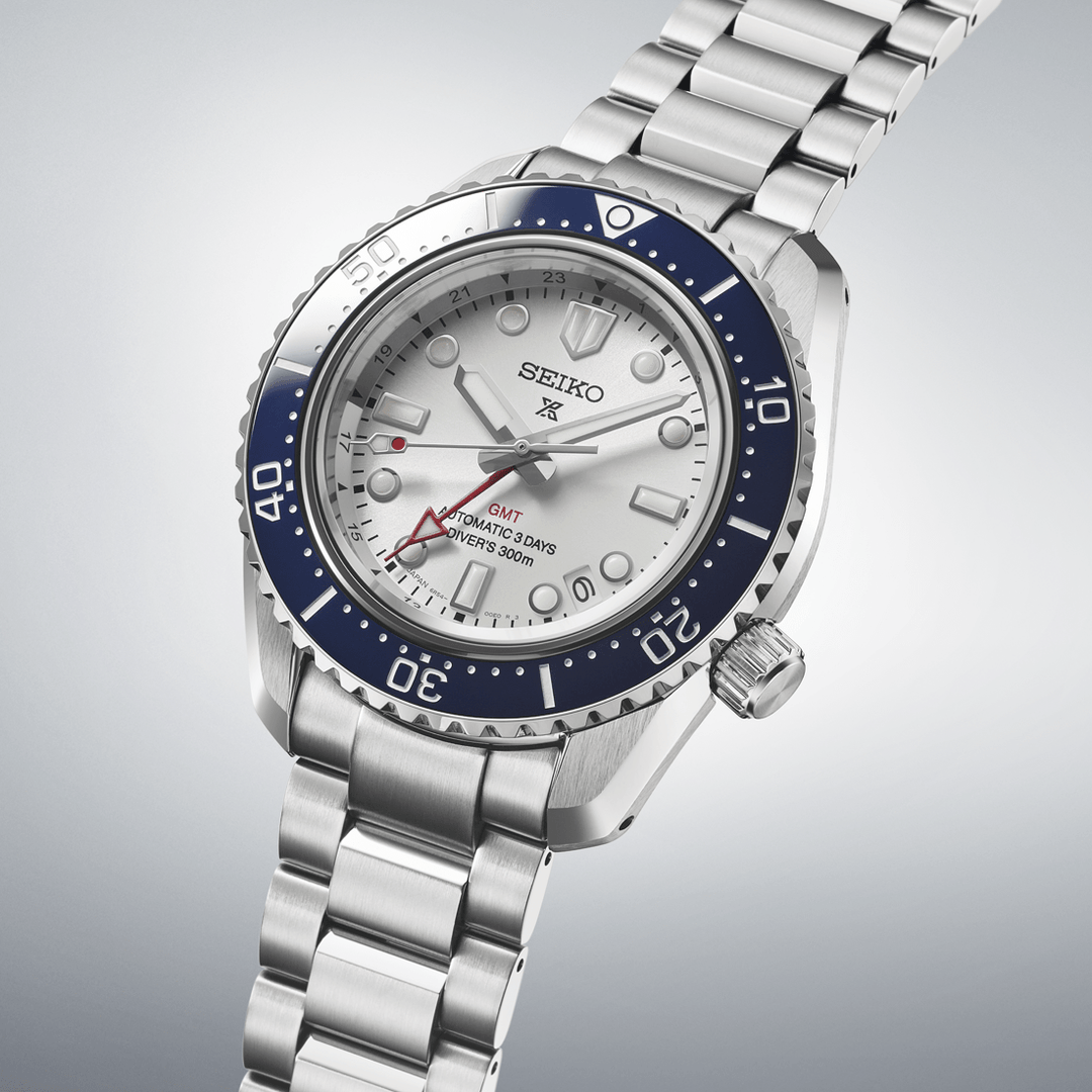 Seiko Domestic Prospex 42mm White Dial Silver Stainless Steel Bracelet
