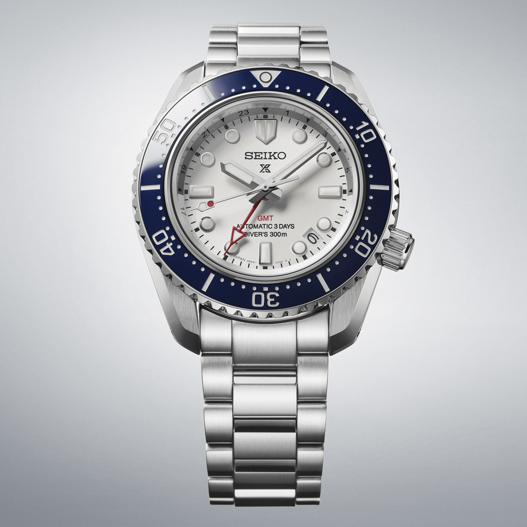 Seiko Domestic Prospex 42mm White Dial Silver Stainless Steel Bracelet