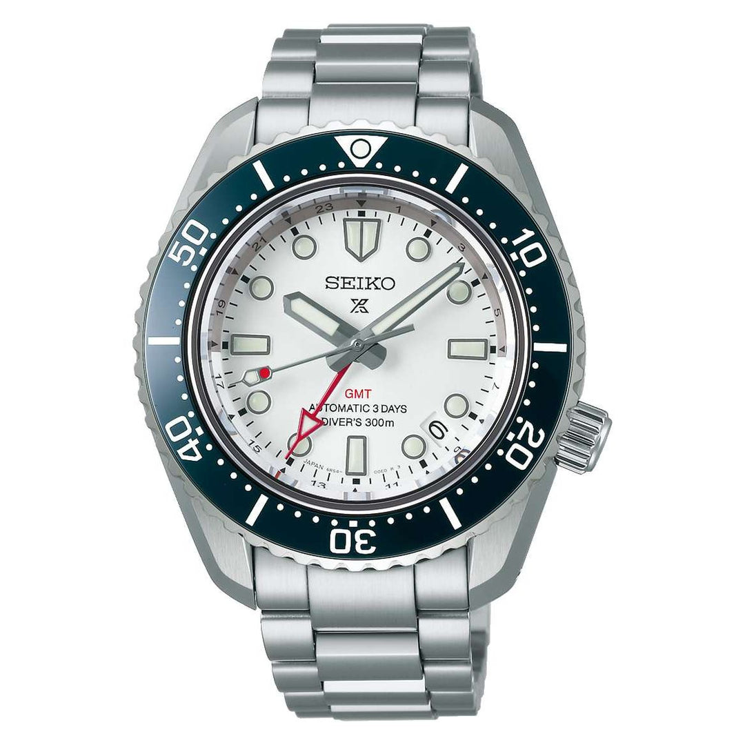 Seiko Domestic Prospex 42mm White Dial Silver Stainless Steel Bracelet