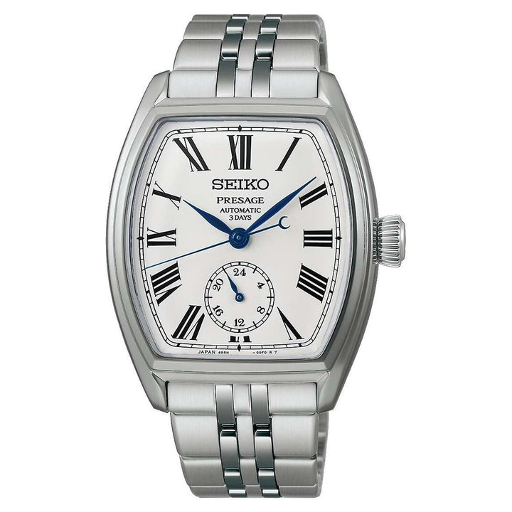 Seiko Presage 35.9mm White Dial Silver Stainless Steel Bracelet