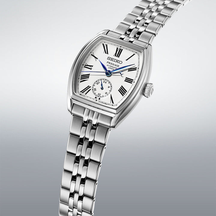 Seiko Presage 35.9mm White Dial Silver Stainless Steel Bracelet