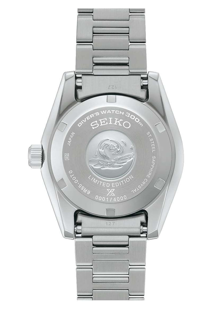 Seiko Prospex "Save the Ocean" Limited edition 40mm Blue Dial Silver Stainless Steel Bracelet