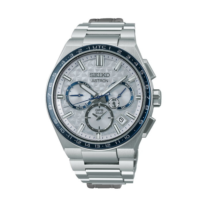 Seiko Astron 42.7mm Silver Dial Silver Strap